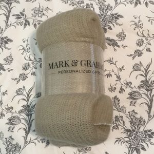 Mark & Graham Throw Gray and Ivory